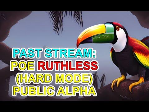 PAST LIVESTREAM - Ruthless Public Alpha - Path of Exile's New "Hard Mode" POE - Public in 3.20
